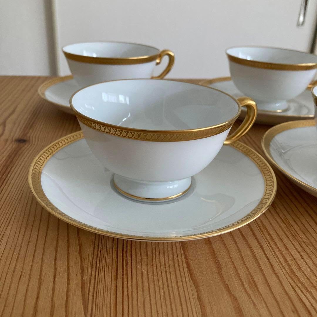 大倉陶園 片葉金蝕 6客セット